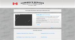 Desktop Screenshot of harrison-services.ca
