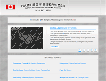 Tablet Screenshot of harrison-services.ca